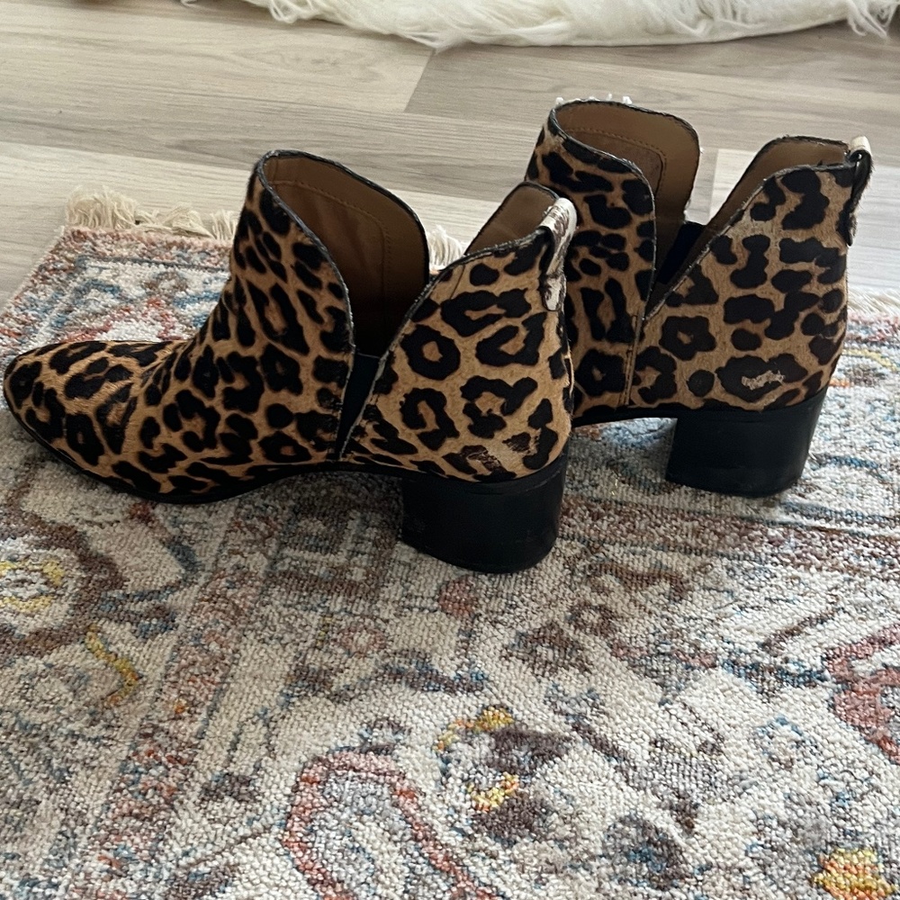 Franco sarto leopard bootie women’s size 8